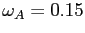 $ \omega_A = 0.15$