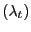 $ (\lambda _t)$