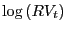 $ \log\left( RV_{t}\right) $