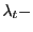 $ \lambda_{t}-$