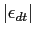 $ \vert\epsilon_{dt}\vert$