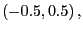 $ \left( -0.5,0.5\right) ,$
