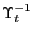 $ \Upsilon_{t}^{-1}$