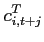 $\displaystyle c_{i,t+j}^{T}$