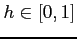 $h\in \lbrack 0,1]$