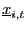 $ \underline{x}_{i,t}$