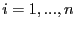 $ i=1,...,n$