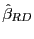 $ \hat{\beta}_{RD}$