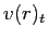 $ v(r)_{t}$