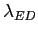 $ \lambda_{ED}$