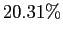 $ 20.31\%$