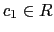 $ c_{1}\in R$