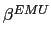$ {\small\beta}^{EMU}$