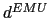 $ {\small d}^{EMU}$