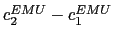 $ c_{2}^{EMU}-c_{1}^{EMU}$