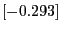 $[-0.293]$