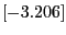 $[-3.206]$