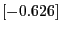 $[-0.626]$
