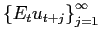 $ \left\{ E_{t}u_{t+j}\right\} _{j=1}^{\infty}$