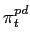$\displaystyle \pi_{t}^{pd}$