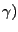 $\gamma )$