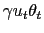 $\gamma u_t \theta_t$