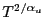 $ T^{2/\alpha_u}$