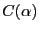 $ C(\alpha )$