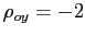 $ \rho_{oy} = -2 $