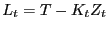 $\displaystyle L_{t} =T-K_{t}Z_{t}$
