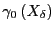 $ \gamma_{0} \left( X_{\delta}\right) $