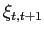 $ \xi _{t,t+1}$