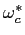 $ \omega_{c}^{\ast}$