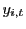 $ y_{i,t}$