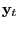 $ \mathrm{\mathbf{y} }_{t} $