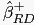 $ \hat{\beta}_{RD}^{+}$