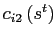 $ c_{i2}\left( s^{t}\right) $
