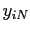 $ y_{iN}$