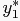 $ y_{1}^{\ast}$