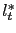 $ l^{*}_{t}$