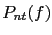 $ P_{nt}(f)$