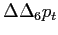 $ \Delta\Delta_{6}p_{t}$