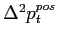 $ \Delta^{2}p_{t}^{pos}$
