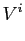 $\displaystyle V^{i}$