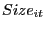 $ Size_{it}$