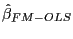 $ \hat{\beta }_{FM-OLS}$