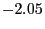$ -2.05$