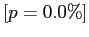 $ [p=0.0\%]$