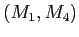 $ (M_{1},M_{4})$