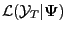 $ \mathcal{L}(\mathcal{Y} _{T}\vert\boldsymbol{\Psi})$
